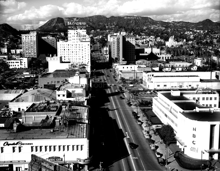 (A) Sunset Blvd. & Vine St. 1949