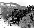Construction of Hollywoodland 1923