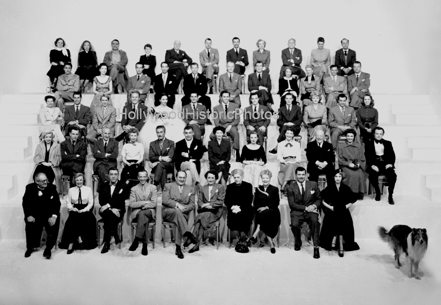 Hollywood Historic Photos - MGM Stars 25th Anniversary 1949